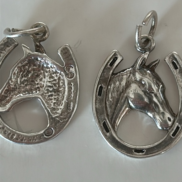 Horse/Horse shoe pendants or Earrings Sterling Silver - Picture 5 of 9